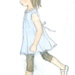 秋に出る絵本を描いています。