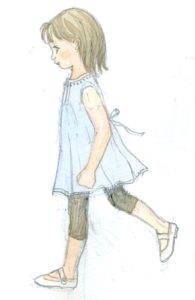 秋に出る絵本を描いています。