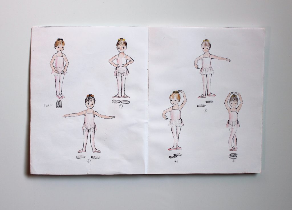 バレエ絵本を書くまで&描くまで。ラフや束見本など。