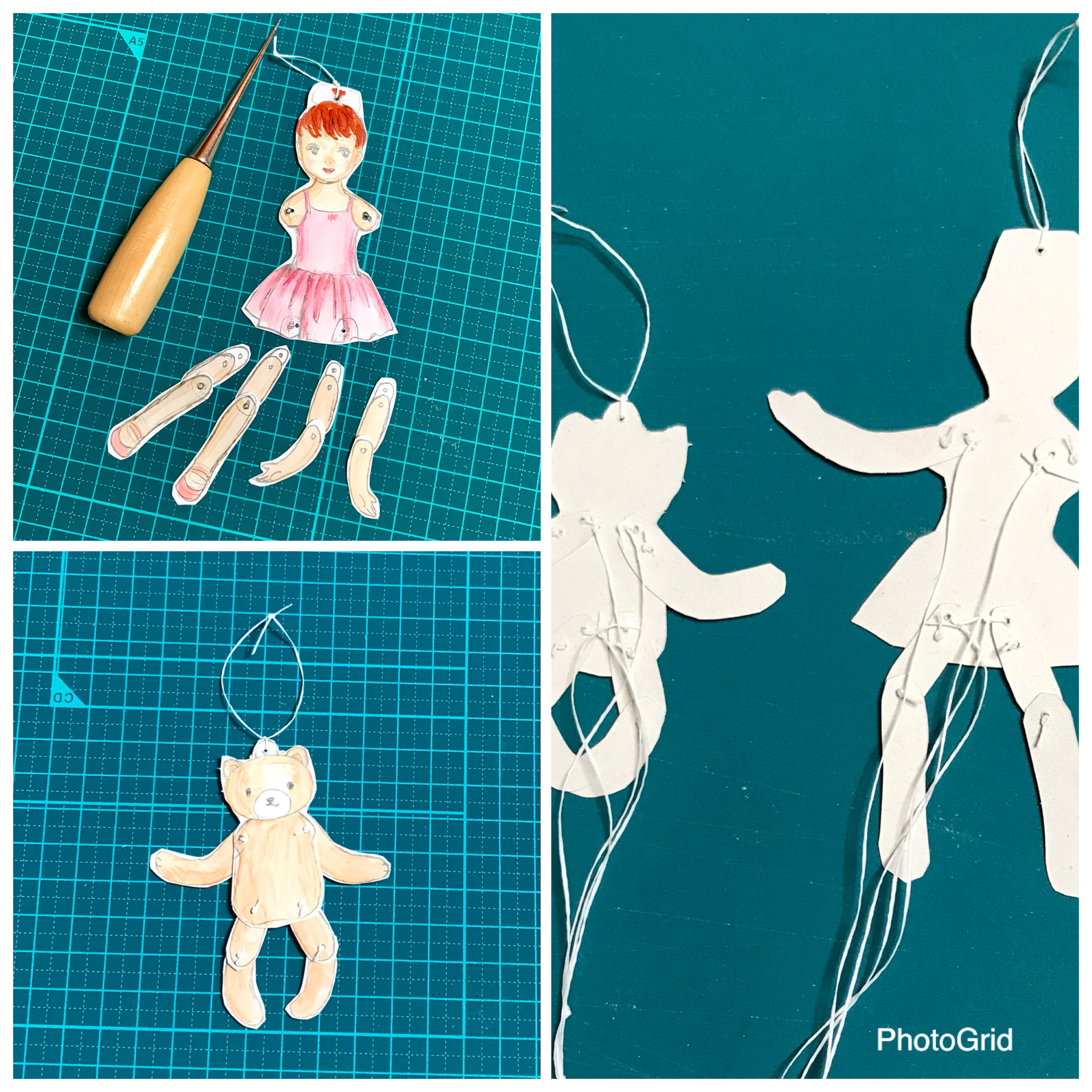 紙人形を作りました。 | 絵本とイラストのメモ帳